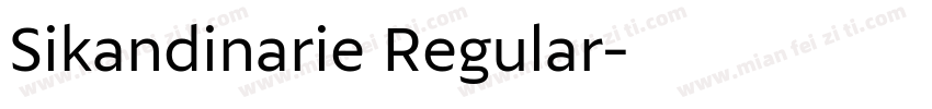Sikandinarie Regular字体转换